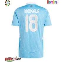 Camiseta Bélgica Orel Mangala #18 Visitante Equipación Eurocopa 2024 manga corta